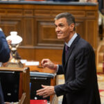 El presidente del Gobierno, Pedro Sánchez, ante el pleno del Congreso. (Foto: PSOE/Eugenia Morago)