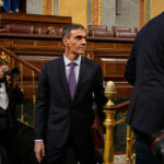 El presidente del Gobierno, Pedro S&aacute;nchez, ante el pleno del Congreso. (Foto: PSOE/Eugenia Morago)