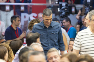 El secretario general del PSOE y presidente del Gobierno, Pedro Sánchez, en la reunión del Comité Federal del PSOE. (Foto: PSOE/Eva Ercolanese)