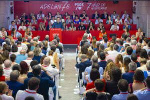 El secretario general del PSOE y presidente del Gobierno, Pedro Sánchez, en la reunión del Comité Federal del PSOE. (Foto: PSOE/Eva Ercolanese)