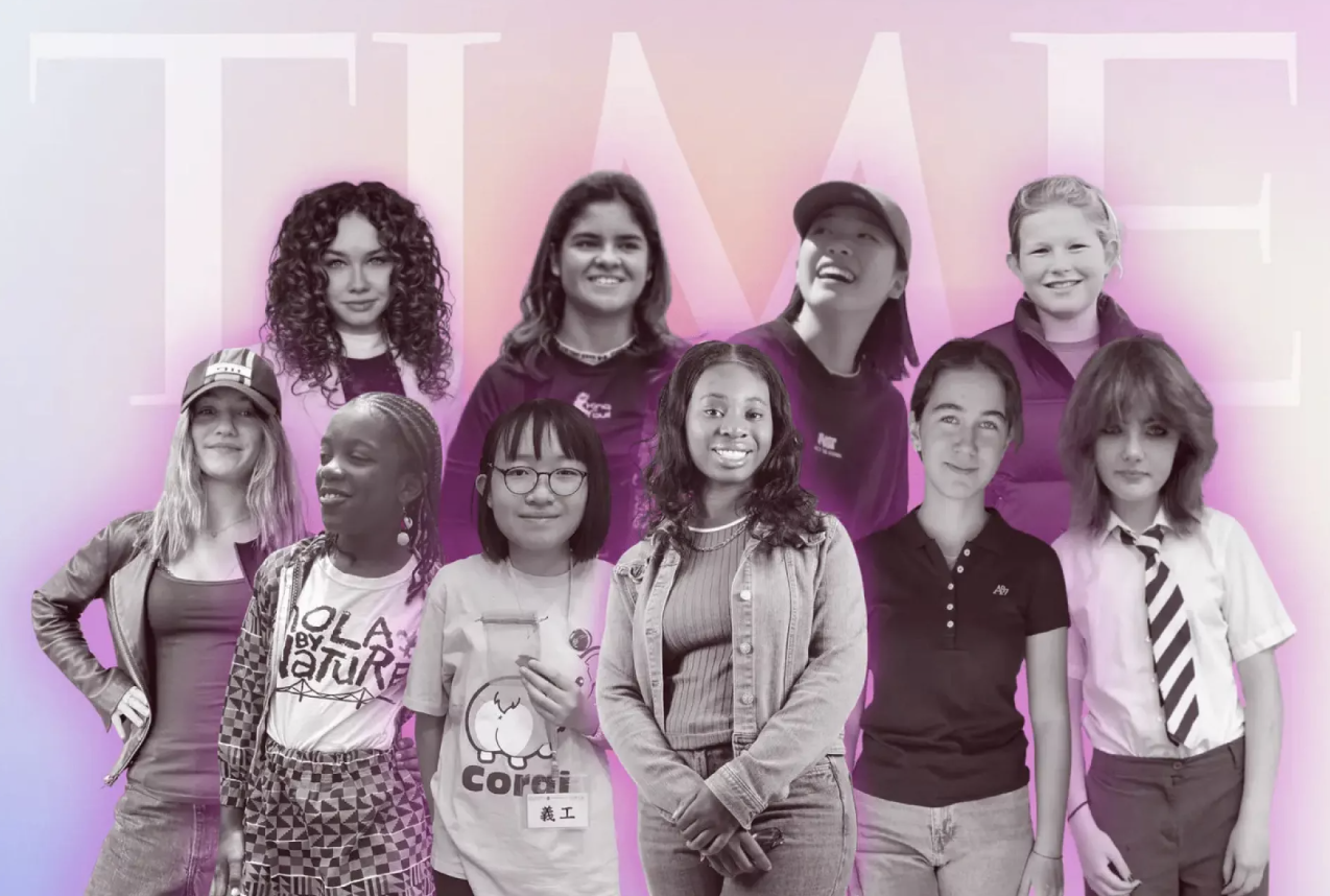 La lista de 'Chicas del Año' honra a “10 jóvenes líderes extraordinarias” de entre 12 y 17 años. 'TIME Magazine' La lista de 'Chicas del Año' honra a “10 jóvenes líderes extraordinarias” de entre 12 y 17 años. 'TIME Magazine'