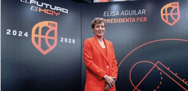 Elisa Aguilar, presidenta de la Federación Española de Baloncesto