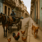 Recreación de una calle de La Habana