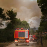 Imagen de extinción de incendio de la Unidad Militar de Emergencias. (Foto: UME)