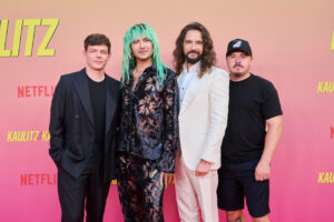 Los exmiembros del grupo Tokio Hotel en la actualidad (de izq. a drcha.): Georg Listing, los hermanos Bill y Tom Kaulitz y Gustav Schäfer. Foto: Annette Riedl/dpa