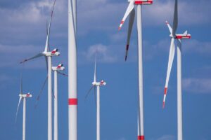 Molinos de viento con componentes fabricados por Vestas (Foto: Jens Büttner/dpa)