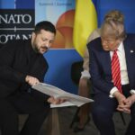 El presidente de Estados Unidos, Donald Trump, y su homólogo ucraniano, Volodimir Zelenski - Europa Press/Contacto/Ukraine Presidency/Ukrainian
