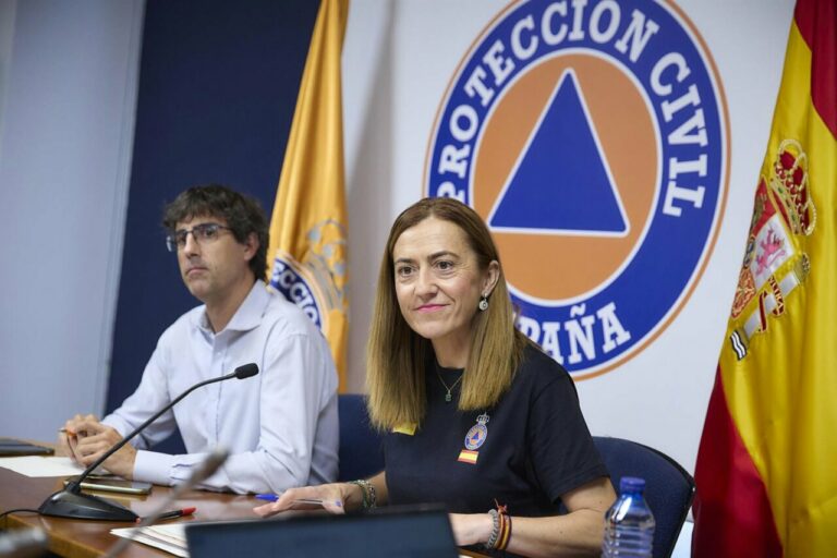 La directora general de Protección Civil, Virginia Barcones, en la Dirección General de Protección Civil y Emergencias (Foto: Jesús Hellín - Europa Press)