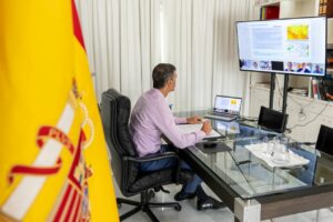 Pedro Sánchez preside la reunión del CECOD (Comité Estatal de Coordinación y Dirección del Plan Estatal de Emergencias). (Foto: Pool Moncloa)