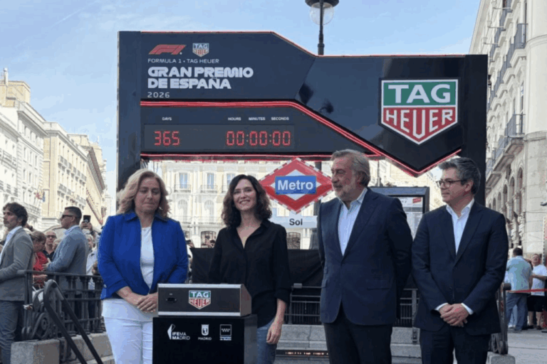Isabel Díaz Ayuso en la presentación de la cuenta atrás | Foto de Servimedia