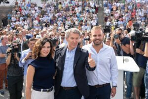 Alberto Núñez Feijóo e Isabel Díaz Ayuso en el inicio del curso político del PP de Madrid. (Fuente: PP)