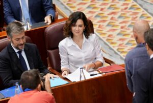 La presidenta de la Comunidad de Madrid, Isabel Díaz Ayuso, en el Debate sobre el Estado de la Región. (Foto: Comunidad de Madrid)