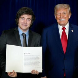 El presidente de Argentina, Javier Milei, y el presidente de Estados Unidos, Donald Trump, en una imagen de archivo. (Foto: Presidencia de Argentina / Europa Press)