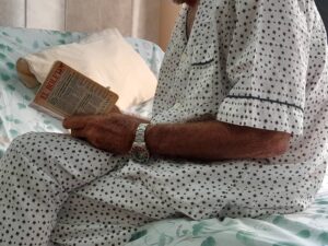 Aurelio Pedroso en el hospital