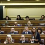 Miriam Nogueras hablando en el Congreso durante la sesión de control al Gobierno