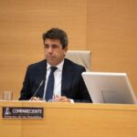 El presidente de la Generalitat Valenciana en funciones, Carlos Mazón, durante su comparecencia en el Congreso de los Diputados. (Foto: Congreso)