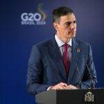 Pedro Sánchez durante la cumbre del G20 en Sudáfrica