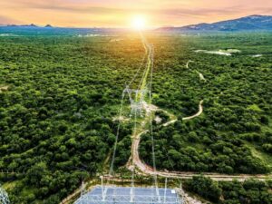 Vista aérea de redes eléctricas. (Foto: Iberdrola)