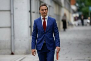 El ex secretario general del PSOE Madrid, Juan Lobato, a su llegada al juicio al fiscal general del Estado en el Supremo. (Foto: Alejandro Martínez Vélez - Europa Press)