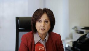 La nueva fiscal general del Estado, Teresa Peramato, durante una entrevista para Europa Press, en la sede de la Fiscalía contra la Violencia sobre la Mujer, a 6 de noviembre de 2023, en Madrid (España). - Alejandro Martínez Vélez - Europa Press - Archivo
