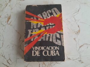 Portada del libro Vindicación de Cuba con diseño gráfico llamativo.