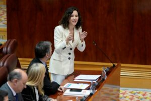 La presidenta de la Comunidad de Madrid, Isabel Díaz Ayuso, en la Asamblea de Madrid. (Foto: Comunidad de Madrid)