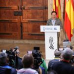 El presidente de la Generalitat, Juanfran Pérez Llorca, en una comparecencia ante los medios. (Foto: Generalitat Valenciana)