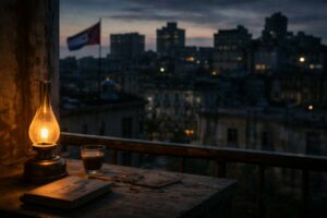 Vista de un balc&oacute;n en La Habana