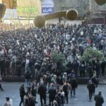 Multitud de manifestantes en las calles de Ir&aacute;n durante protestas masivas