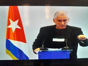Miguel D&iacute;az-Canel. (Imagen tomada de la televisi&oacute;n)