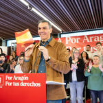 El presidente del Gobierno y secretario general del PSOE, Pedro S&aacute;nchez, en un acto en Teruel. (Foto: PSOE / Eugenia Morago)