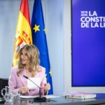 La vicepresidenta segunda y ministra de Trabajo, Yolanda D&iacute;az, en la rueda de prensa tras el Consejo de Ministros. (Foto: Trabajo)