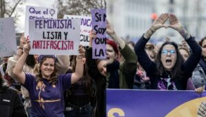 Manifestaci&oacute;n de la Comisi&oacute;n 8M y del Movimiento Feminista en Madrid