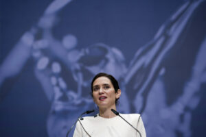 La presidenta de la Comunidad de Madrid, Isabel D&iacute;az Ayuso, en la presentaci&oacute;n de los nominados a los Premios Laureus 2026 del deporte. (Foto: Comunidad de Madrid)