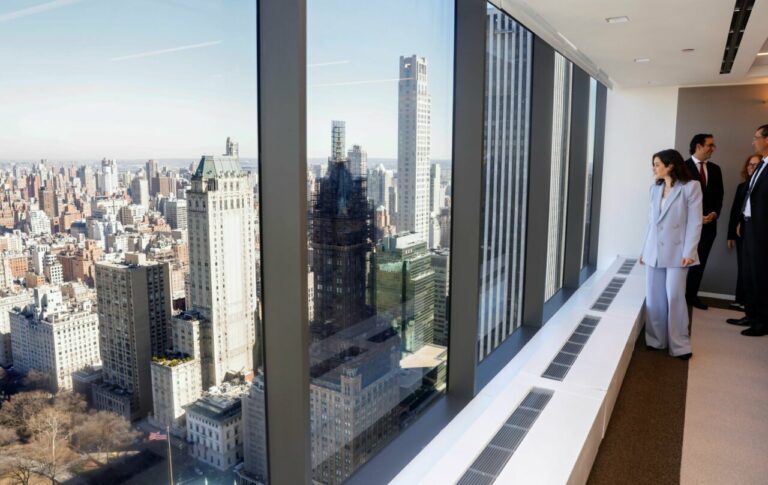 Imagen de Isabel D&iacute;az Ayuso durante su viaje a Nueva York. (Foto: Comunidad de Madrid)