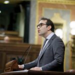 El ministro de Econom&iacute;a, Comercio y Empresa, Carlos Cuerpo, durante su intervenci&oacute;n en el pleno. (Foto: Congreso)