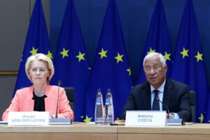 El presidente del Consejo Europeo, Ant&oacute;nio Costa, y la presidenta de la Comisi&oacute;n Europea, Ursula von der Leyen, en una imagen de archivo. (Foto: UE / Consejo Europeo)