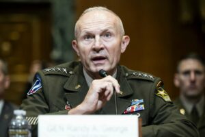 El hasta ahora jefe del Estado Mayor del Ej&eacute;rcito de EEUU, el general Randy George (Foto: Europa Press/Contacto/Michael Brochstein)