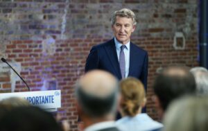 El l&iacute;der del PP, Alberto N&uacute;&ntilde;ez Feij&oacute;o, en un acto del partido. (Foto: PP)