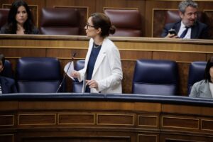 La ministra de Sanidad, M&oacute;nica Garc&iacute;a, en la sesi&oacute;n de control al Gobierno. (Foto: Congreso)