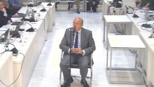 El coronel jubilado de la Guardia Civil Diego P&eacute;rez de los Cobos en su declaraci&oacute;n por la &lsquo;Operaci&oacute;n Kitchen&rsquo;. (Foto: Audiencia Nacional / Europa Press)