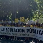 Cabecera de la manifestaci&oacute;n por la educaci&oacute;n p&uacute;blica (Foto: Europa Press)