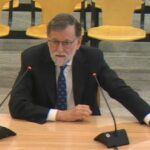El expresidente del Gobierno Mariano Rajoy durante su declaraci&oacute;n como testigo en el juicio sobre la Operaci&oacute;n Kitchen en la Audiencia Nacional.