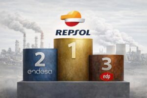 Podio con Repsol en primer lugar y empresas contaminantes en Espa&ntilde;a