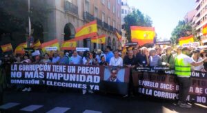 Pancarta principal de la manifestaci&oacute;n (Foto: Servimedia)