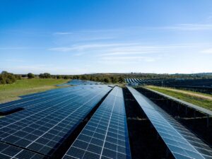 Imagen de una planta fotovoltaica de Iberdrola