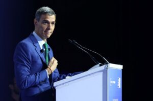 El presidente del Gobierno, Pedro S&aacute;nchez, en la clausura de la 41&ordf; Reuni&oacute;n Anual del Cercle d&rsquo;Economia, en Barcelona. (Foto: Pool Moncloa/Fernando Calvo)